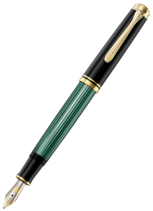 Pelikan M600 Fountain Pen - Souveran Black Green Australia - Extra Fine —  Pulp Addiction