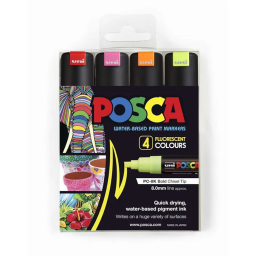 Posca Markers Bold Point 8K - 8 Color Set