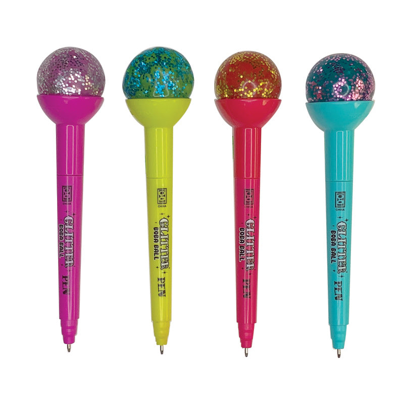  Glitter Boba Pens 