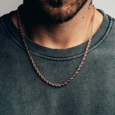 Gold Rope Chain (4mm) Moderate 20