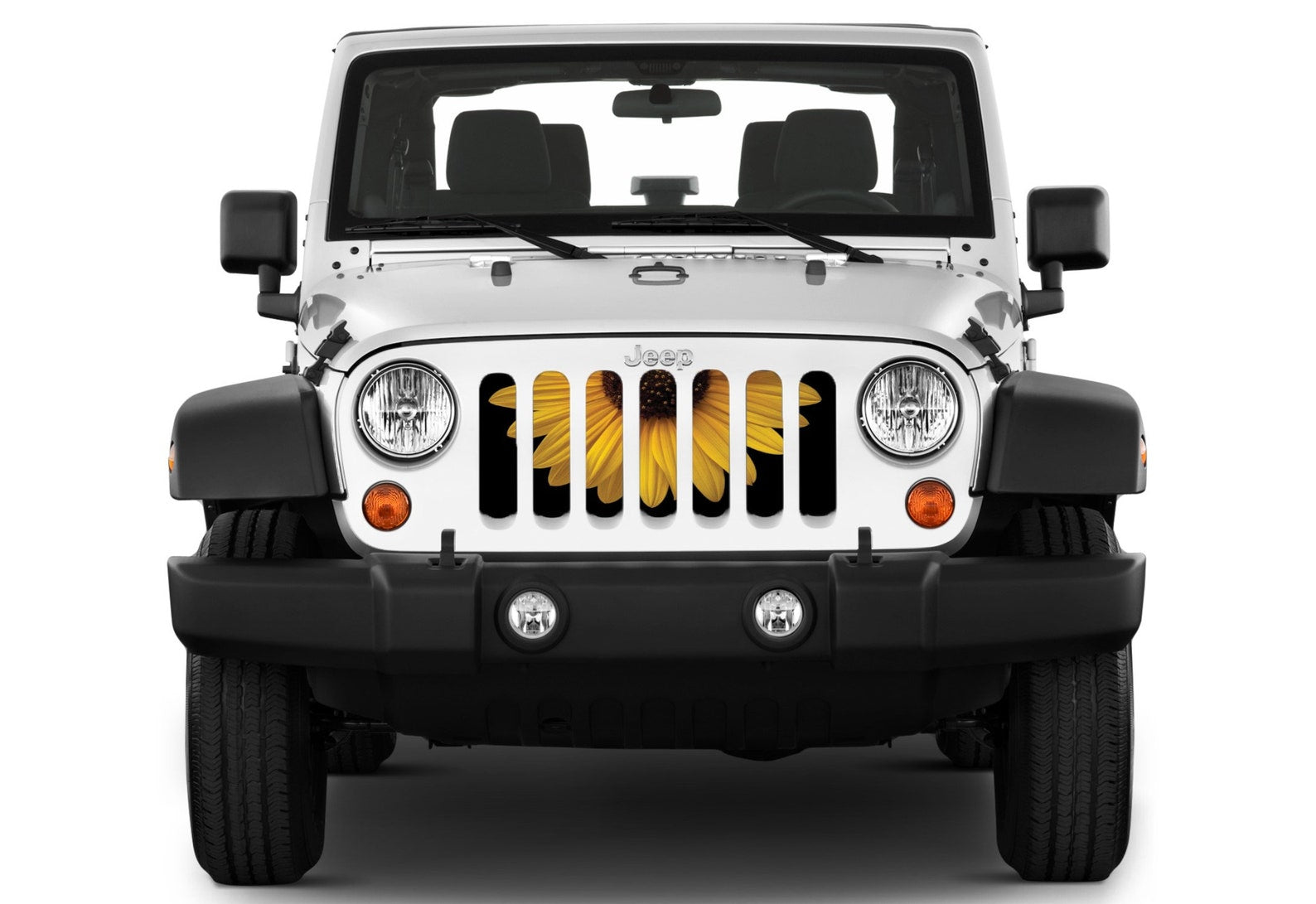Sunny Side Up Sunflower Designs Grille Inserts for Jeep