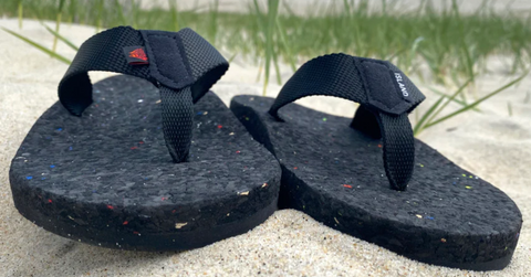 Recycled fli flops