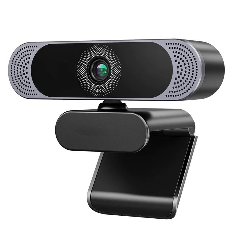 Webcam 4K30fps 8MP med autofokus dobbelt mikrofon og stativ