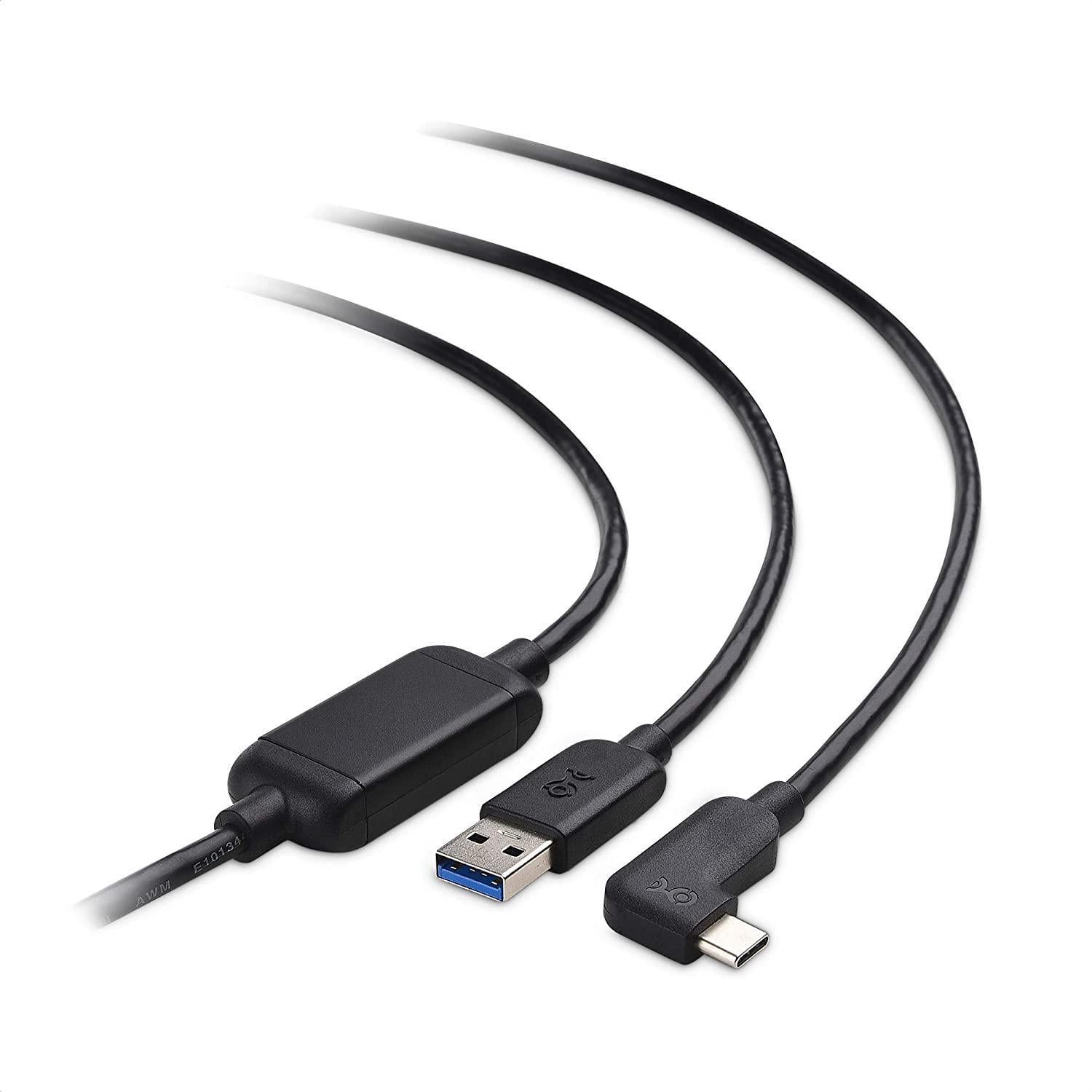 Cable Matters aktivt 75 m USB-C til USB-A VR Link-kabel til Oculus Quest 2 USB3.2 Gen1 5 Gbps 3A Super Speed VR Link-kabel