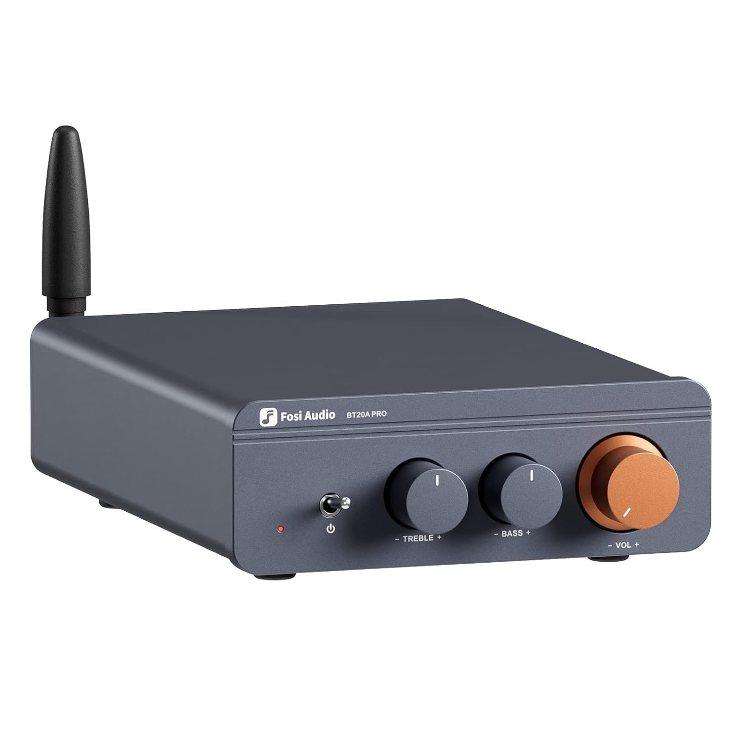 Fosi Audio Bluetooth 5.0 & R/L forstærker 300W x2 med volumen bas og diskant kontrol