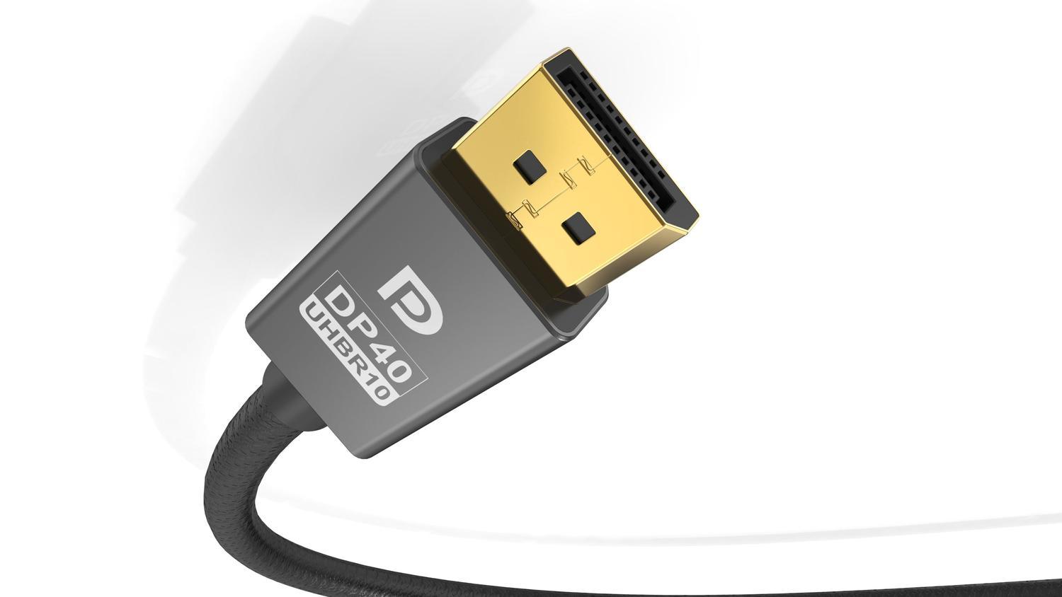 NORDIC CERTIFICEREDE KABLER 15m VESA Certified Displayport 2.1 kabel DP40 UHBR10 40Gbps 8K60H 4K144Hz