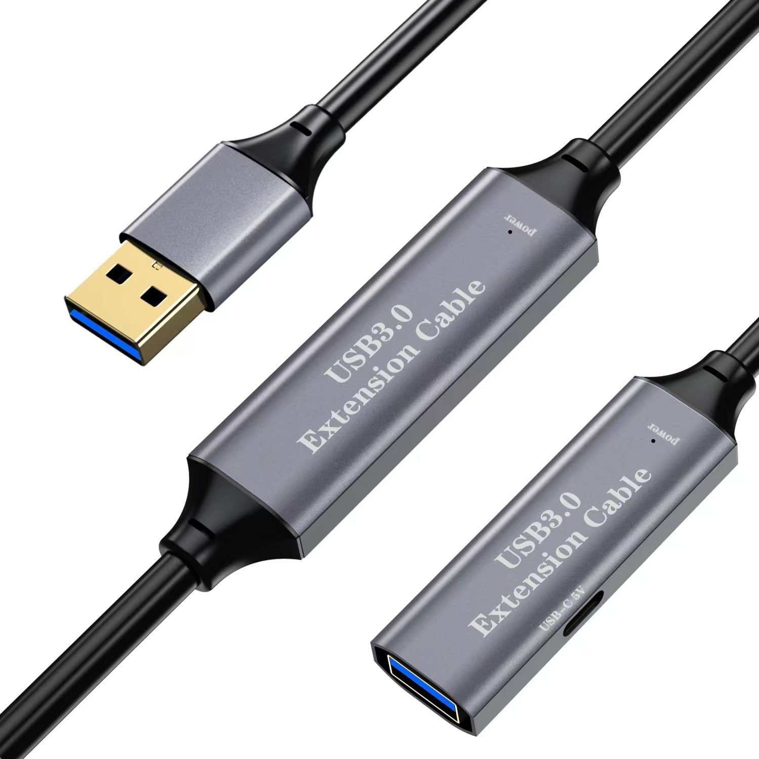 NÖRDIC Aktiv 20m USB3.1 förlängningskabel 5Gbps USB A hane till hona för Xbox PS5 Oculus skrivare scanner Playstation VR USB Extension Cable
