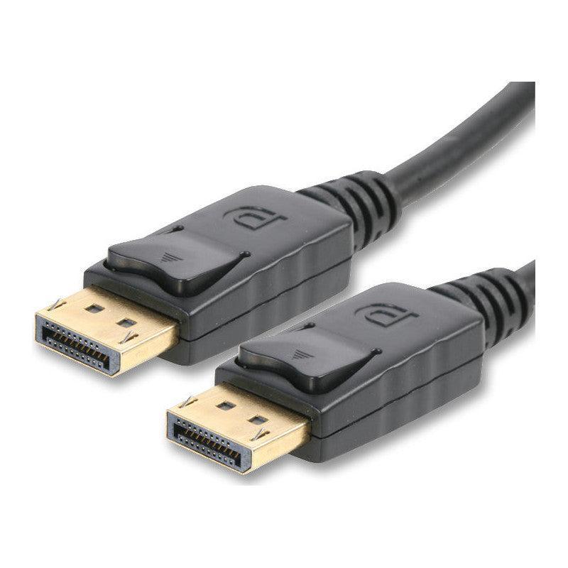 NÖRDIC DisplayPort til DisplayPort kabel ver 1.2 UHD 4Kx2K i 60Hz 216Gbps dobbeltstrenget 50cm Pure kobber 9999%
