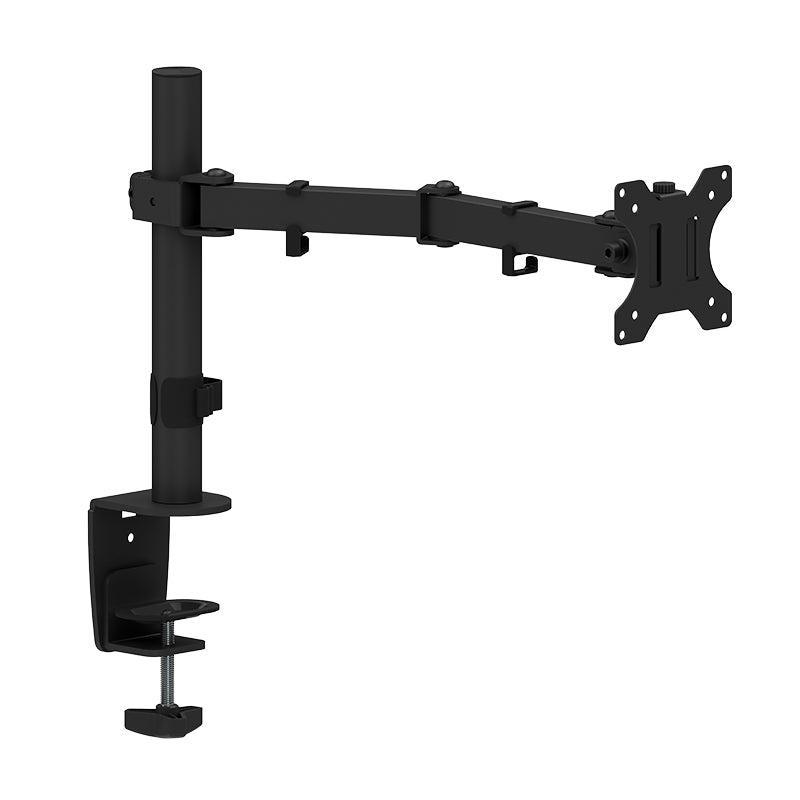 NÖRDIC Monitor bord holder en skærm med justerbar arm drejes og vippes stål sort monitorholder