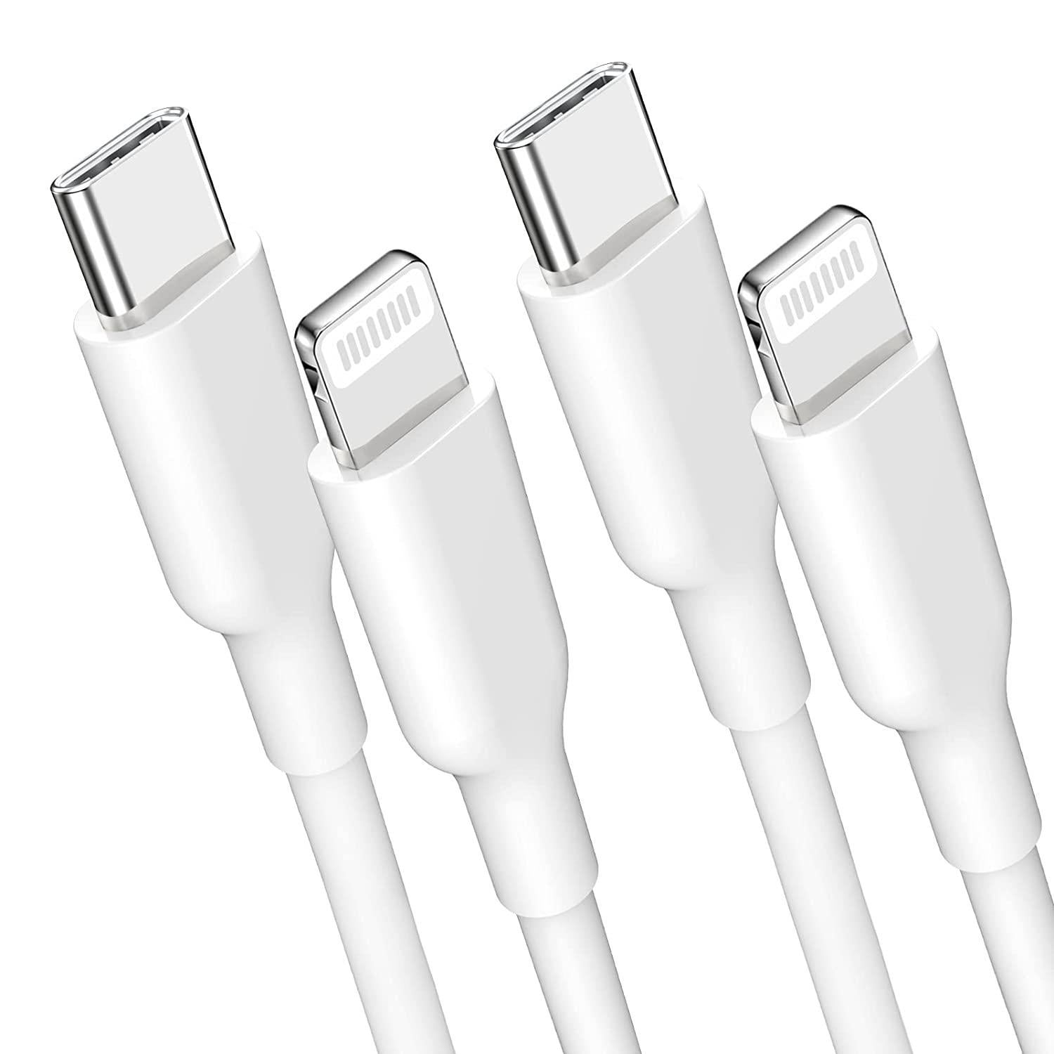 NÖRDIC Non MFI Lightning til USB C-kabel til Iphone Ipad og Ipod hvid 3m