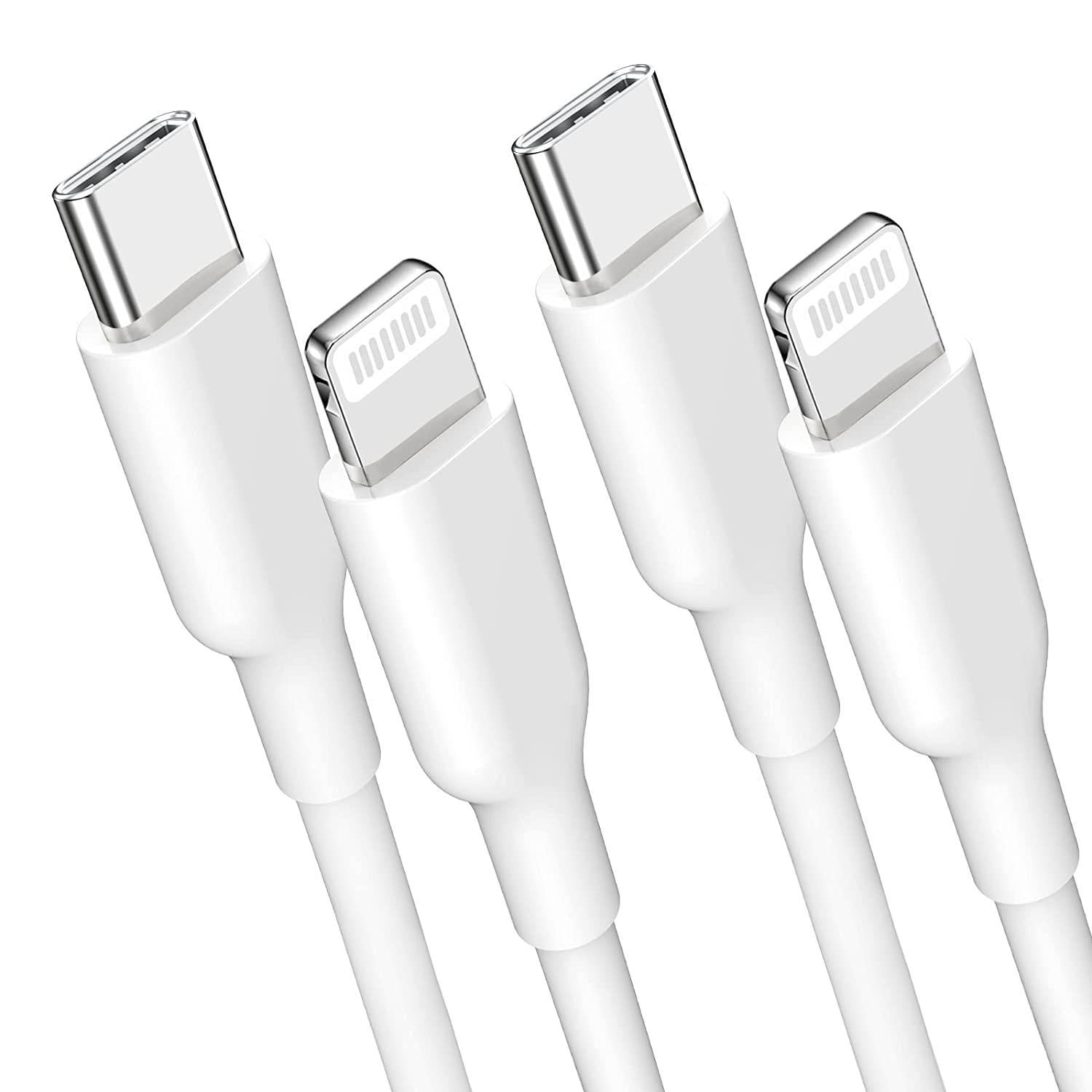 NÖRDIC Non MFI Lightning til USB C kabel til Iphone Ipad og Ipod hvid 50cm