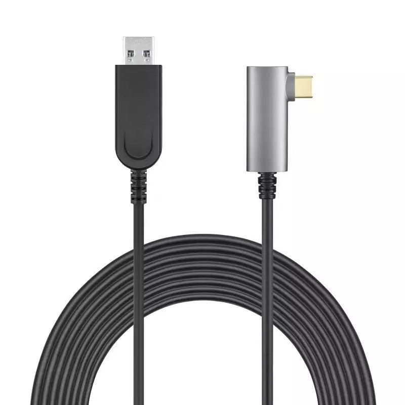 NÖRDIC aktiv AOC Fiber 10m USB-C til USB-A VR Link-kabel til Oculus Quest 2 USB3.2 Gen2 10 Gbps Super Speed VR Link-kabel