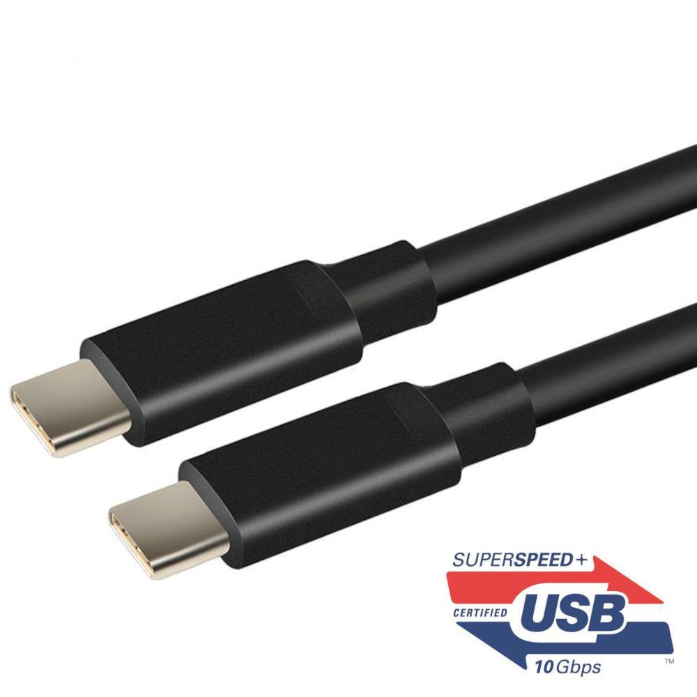 USB IF-certificeret 1m USB3.2 Gen2 SuperSpeed USB 10Gbps USB-C til C-kabel med strømforsyning 100W 4K60Hz video og Emarker