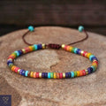 7 Chakra Color Bracelet, Meditation Bracelet, Bohemian Bracelet, Yoga Bracelet, Imperial Jasper bracelet, colorful bracelet, ethnic, summer