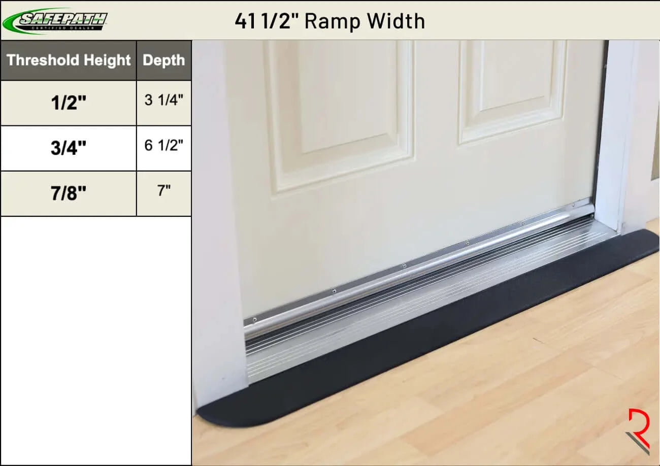 safepath ez edge threshold ramp 41.5 inch specifications