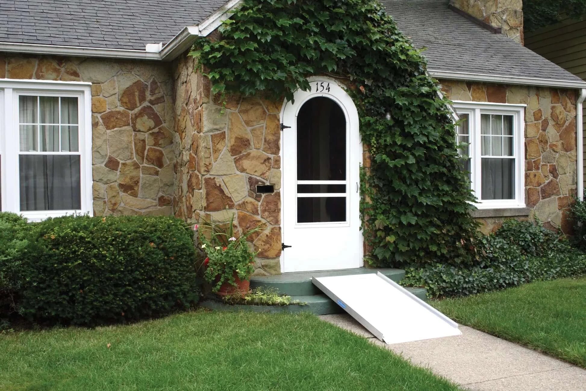 AlumiLite Solid Aluminum Curb Wheelchair Ramp