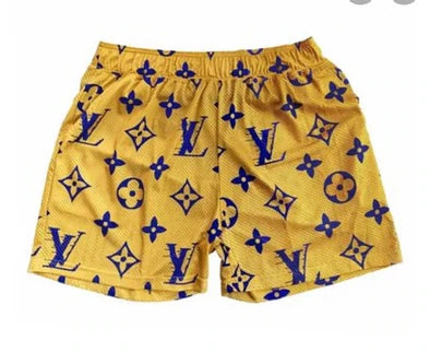 LV x yankee basketball shorts