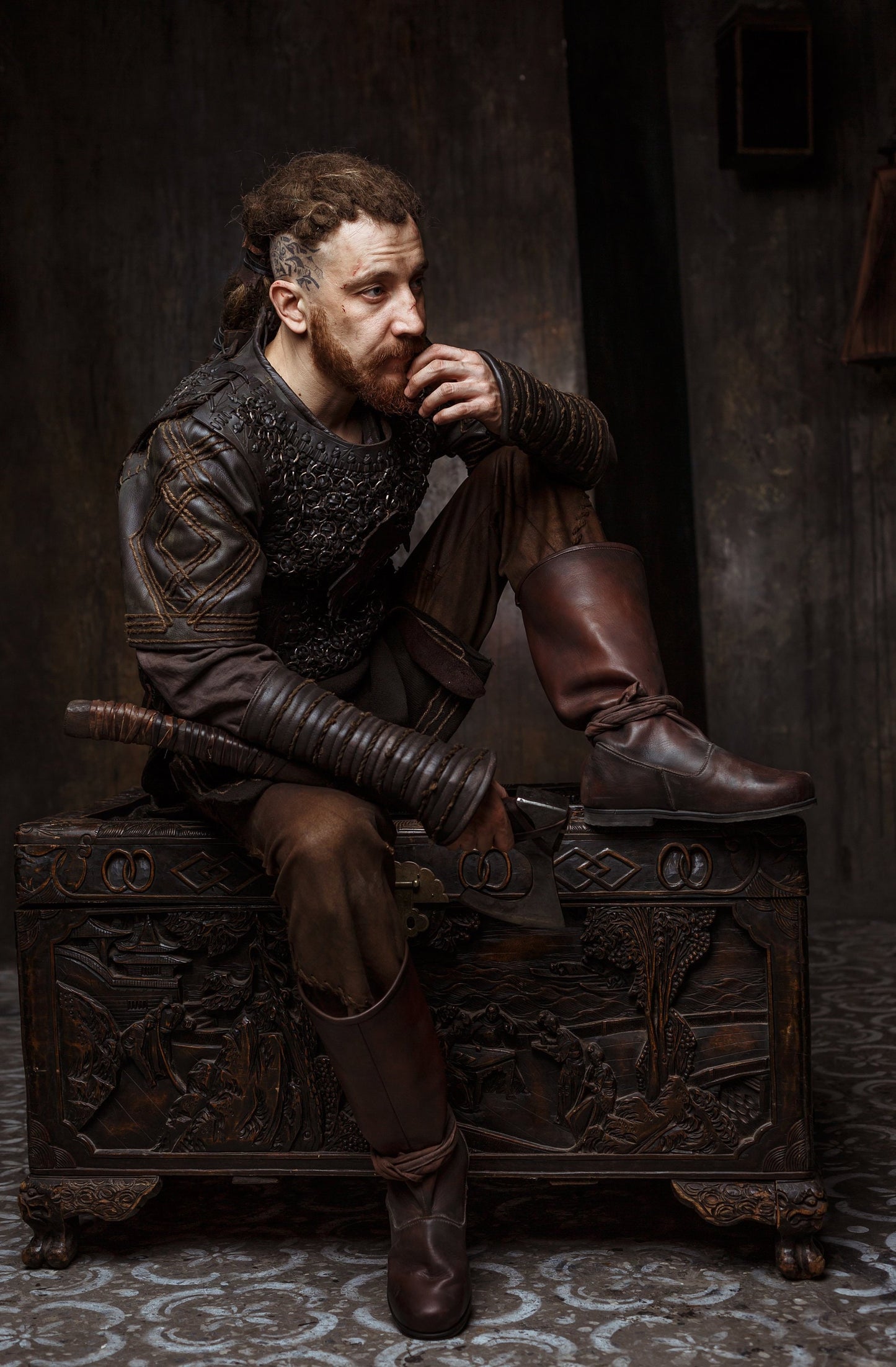 Ragnar leather viking high boots (Vikings s2) – SokolArmory