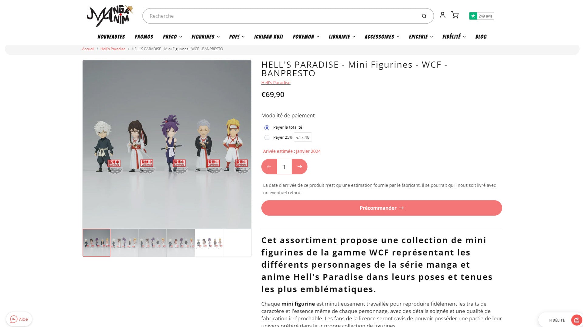 HELL'S PARADISE - Mini Figurines - WCF - BANPRESTO