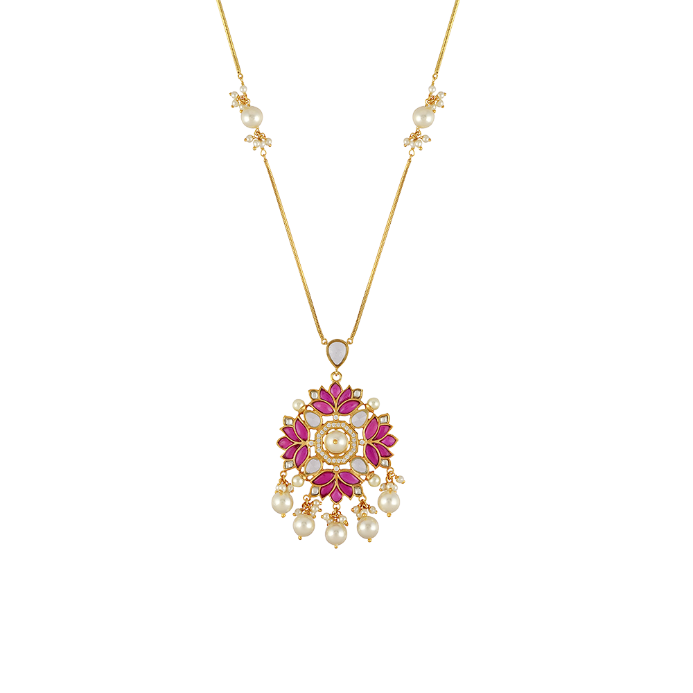 Mogra Long Chain Pendant | Rohira Jaipur