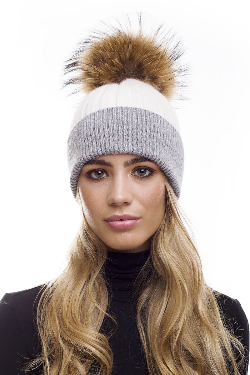 ivory bobble hat