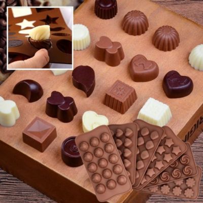 moule chocolat- chocolats en plateau