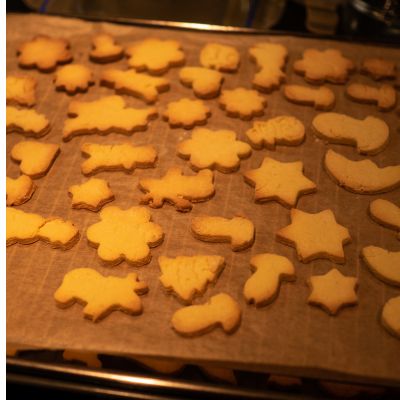 tapis de cuisson-biscuits dorés