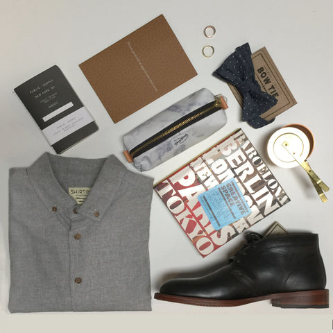 chukka boot flat lay style