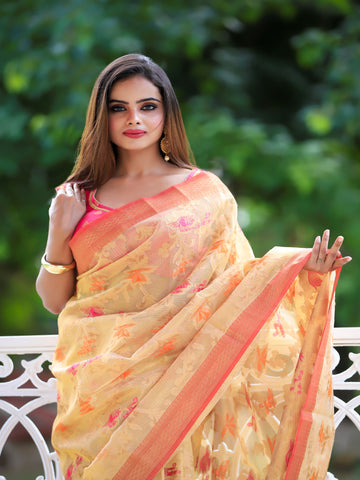 Kavira Presents Rajnandini 3601-3609 Series Sana Silk With Work With Border  Saree Collection#2075