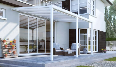 Aluminium veranda Easy Edition wit