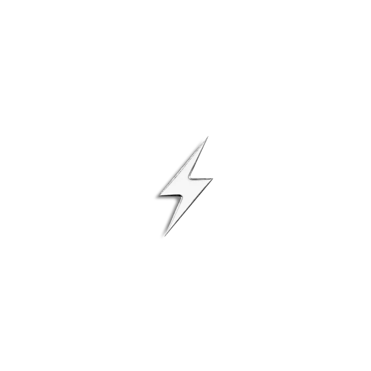 Lightning Bolt 18k Gold Gem – Paradise Cosmetics