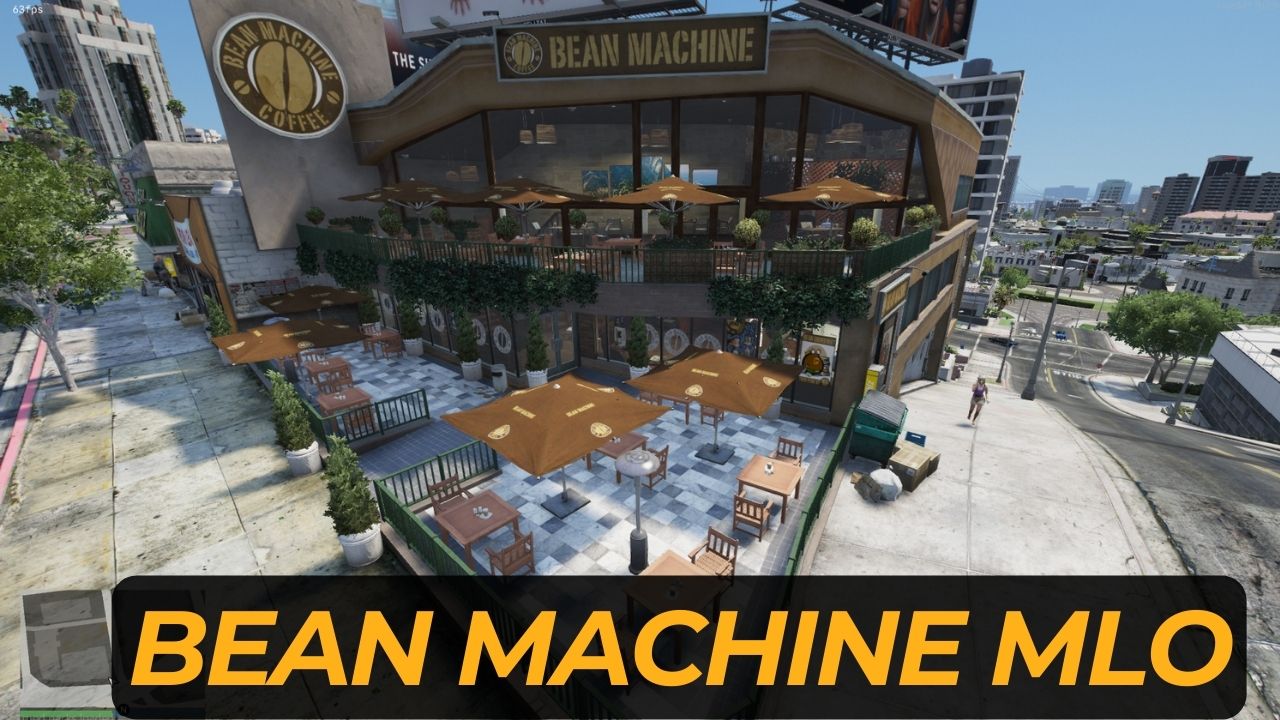 GTA V Map: Bean Machine Coffee - Del Perro Plaza - , The