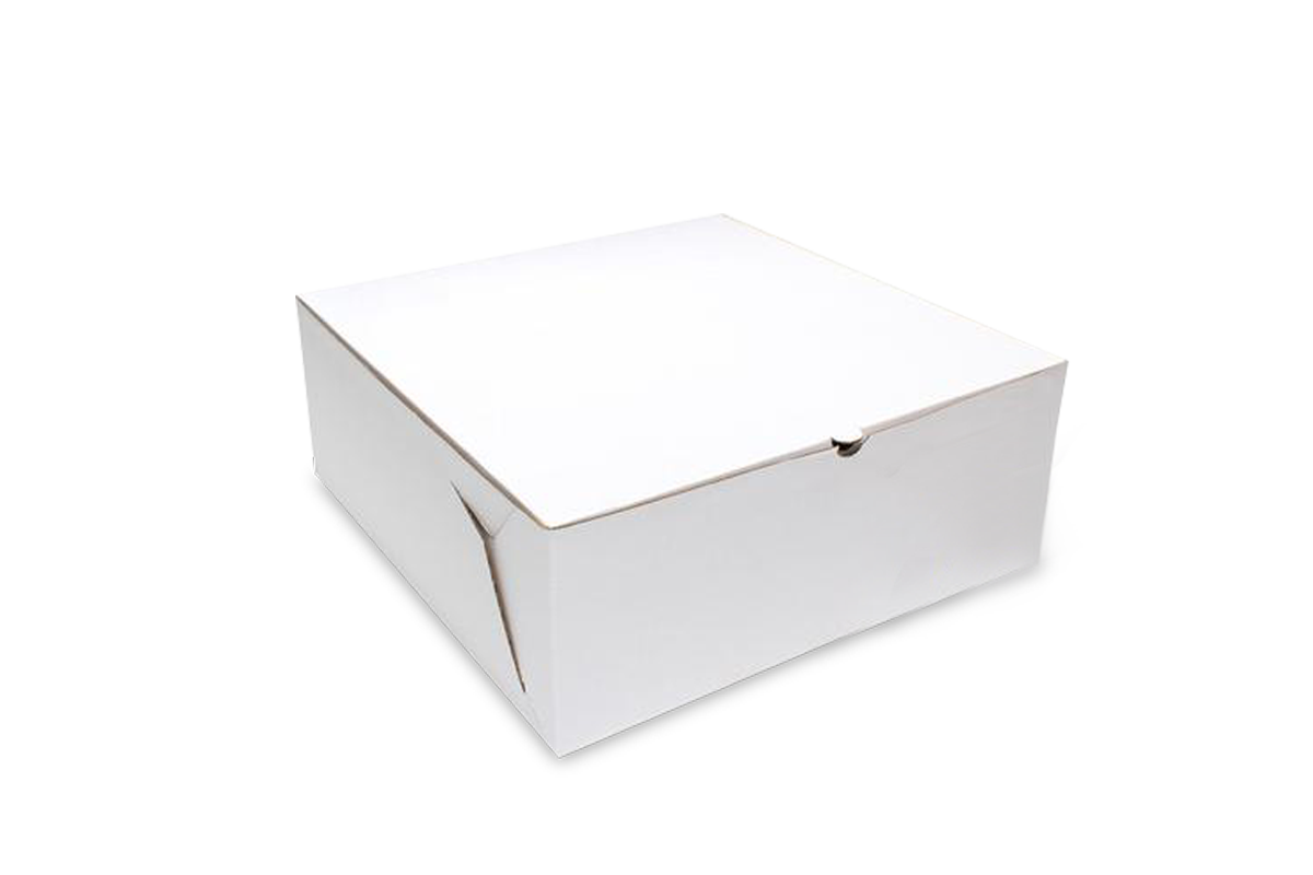 Caja para Pastel Micro Corrugado Blanco 30x30x14 cm - Super Materias