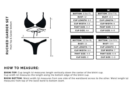 Bonita Oasis Multi Ruched Bikini Top – San Lorenzo Bikinis