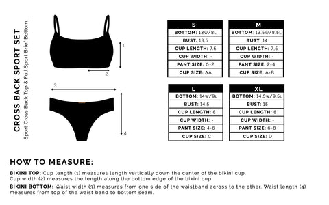 Siren Black Pearl Full Sport Brief Bikini Bottom – San Lorenzo Bikinis