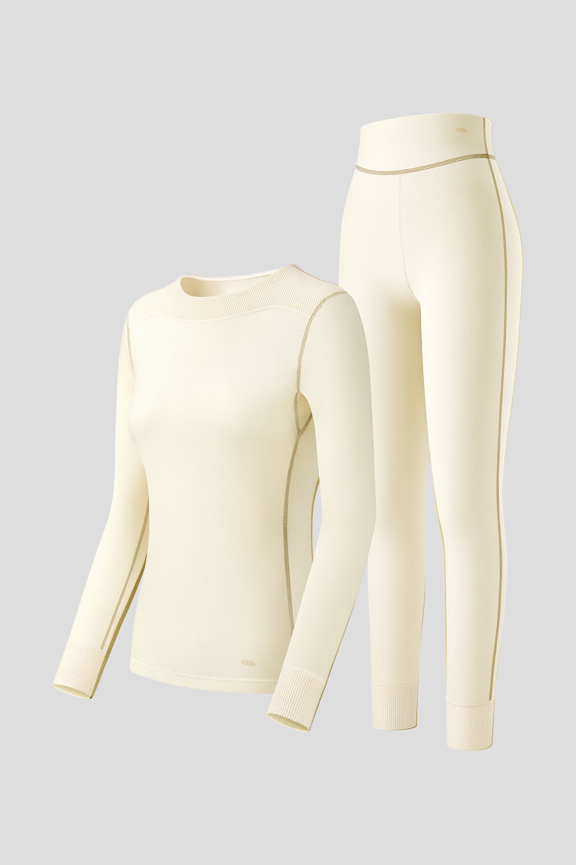 followme Buffalo Plaid 2 Piece Base Layer Thermal Underwear Set for Women  6372-10195-NEW-WHT-XL 
