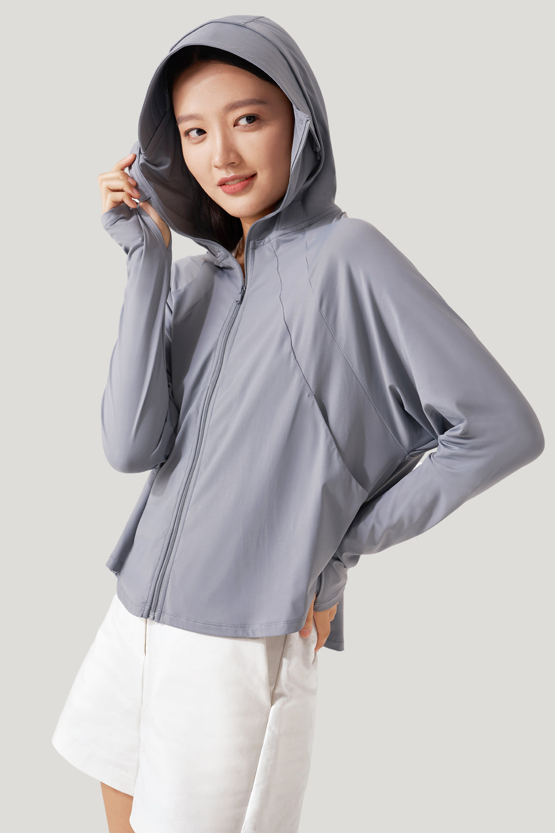 Beneunder Zip Up Hoodie UPF 50+, Sun Protection Cooling Clothes for Women
