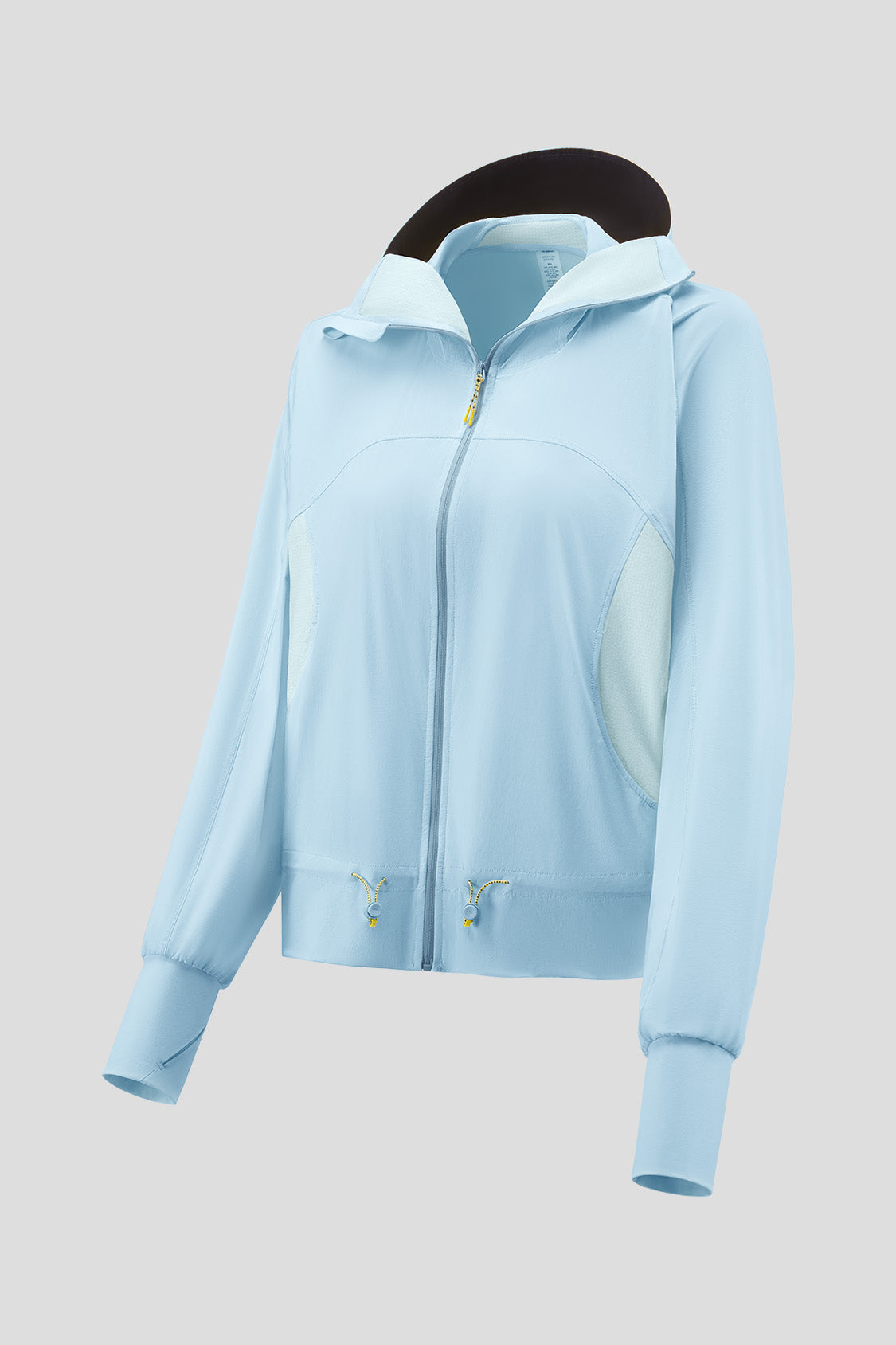 women's cooling athletics jacket beneunder yunzi upf50+ uv sun protection hoodie #color_misty blue