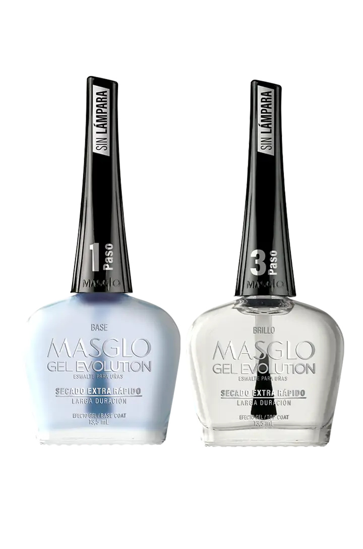 Product image for KIT GEL EVOLUTION EFECTO GEL MASGLO BASE Y BRILLO