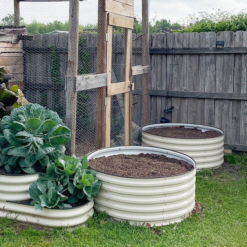 42 inches wide round raised beds