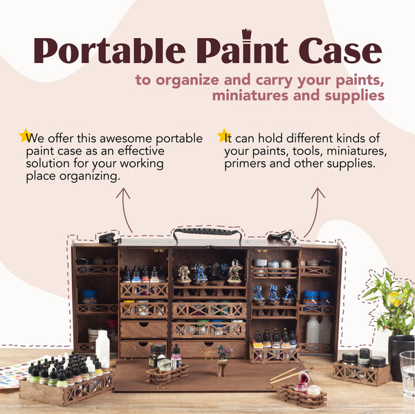 Portable Paint Case for Miniature Painting on Kickstarter by