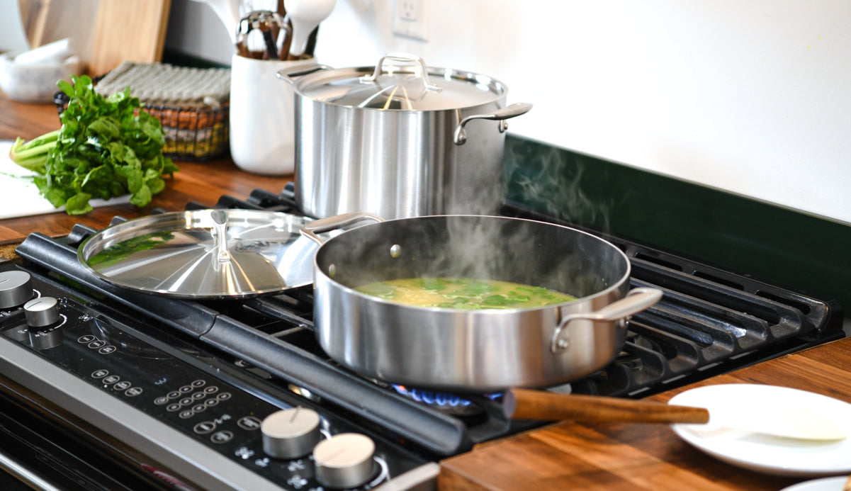 american kitchen lid on stovetop