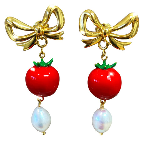 Tomato Earrings