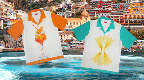 Aperol Spritz and Farfalle Shirts From The Al Fresco Collection 