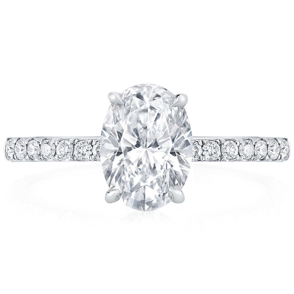 Radiance by Absolute™ Cubic Zirconia Oval Halo 3-piece Ring Set - 20670258  | HSN