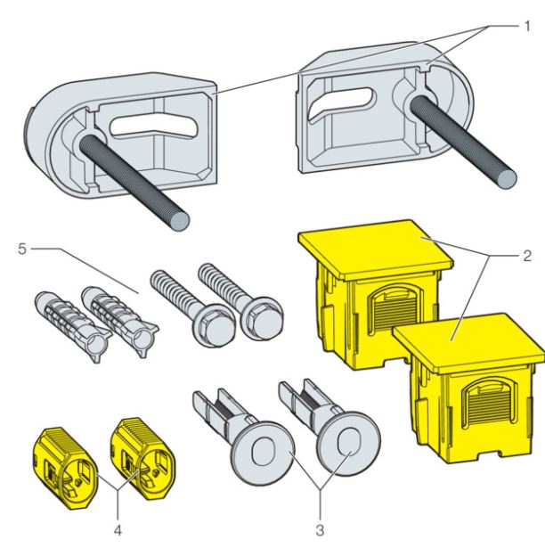 Viega Prevista WC Fixing Set 776619