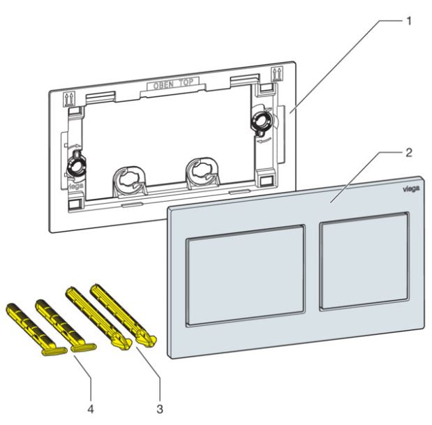 Viega Prevista WC Flush Panels 773236