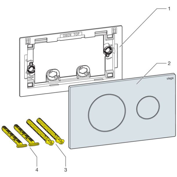 Viega Prevista WC Flush Panels 773786