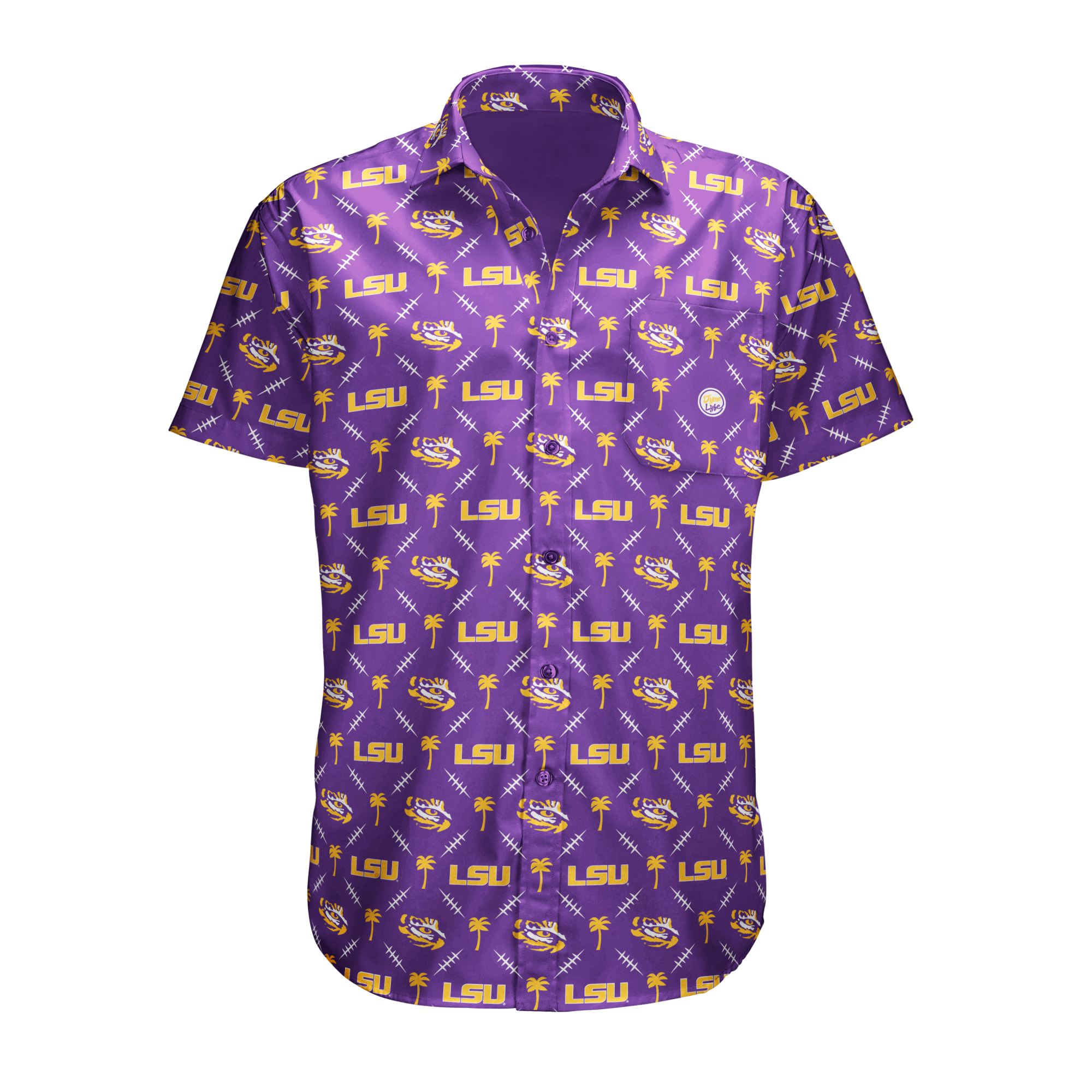 LSU Tigers Men’s Palm Set Button Up