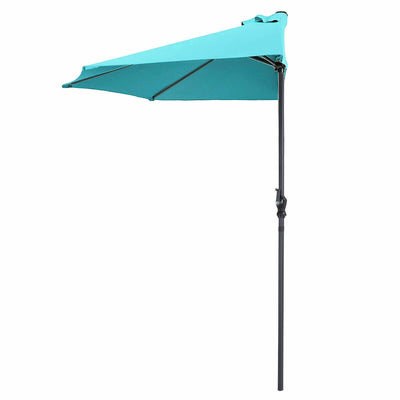 9Ft Patio Bistro Half Round Umbrella